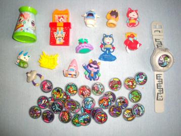 Set Yokai Watch horloge + veel poppetjes en veel munten