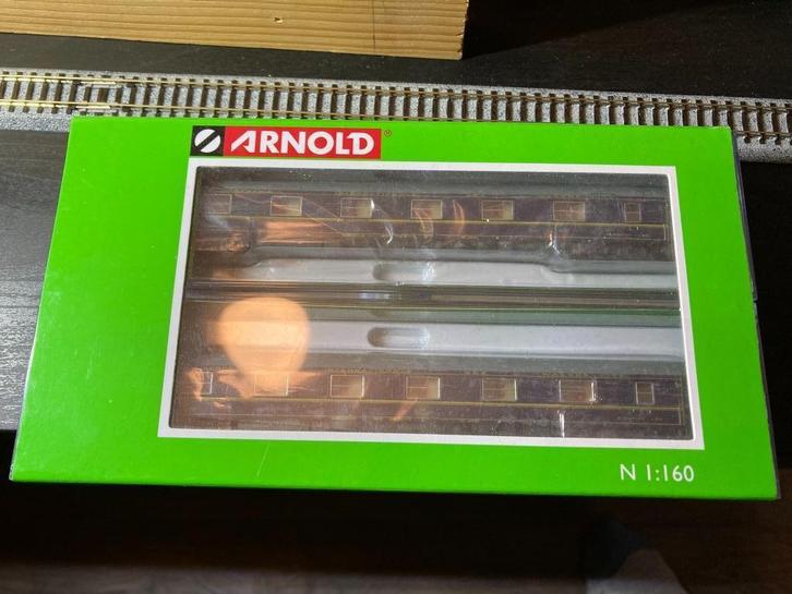 Arnold slaaprijtuigen Wagons Lits, Hobby en Vrije tijd, Modeltreinen | N-Spoor, Zo goed als nieuw, Wagon, Gelijkstroom, Arnold