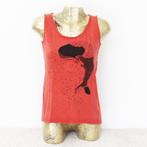 Vintage Numph Shirtje 100% Katoen (XS) - 28 € 15,-, Kleding | Dames, Tops, Ophalen of Verzenden, Zo goed als nieuw, Korte mouw