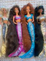 Barbie Jewel Hair Mermaid COMPLEET set van 4 - vintage, Verzenden, Zo goed als nieuw
