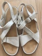 Witte leren sandalen van Solidus mt. 5, Solidus, Wit, Zo goed als nieuw, Sandalen of Muiltjes