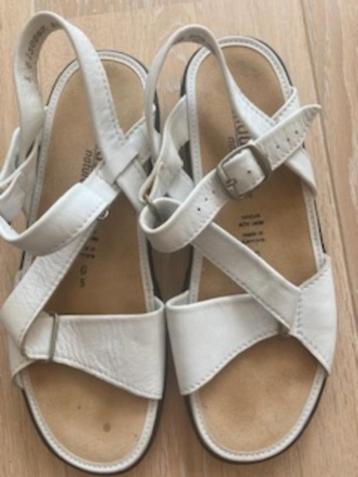 Witte leren sandalen van Solidus mt. 5 beschikbaar voor biedingen
