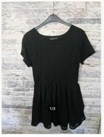 Zwarte kantachtige jurk, met korte mouwen Maat XL hh, Zwart, Maat 46/48 (XL) of groter, Onbekend, Ophalen of Verzenden