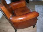 leren fauteuil, Huis en Inrichting, Fauteuils, Ophalen, Gebruikt, 75 tot 100 cm, 50 tot 75 cm