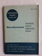 NV. N.B.M. ZEIST DIENSTREGELING 26 MEI 1963, Ophalen of Verzenden, Gebruikt, Bus of Metro, Overige typen