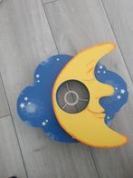 Kinderlamp - Maan en Wolk, Blauw, Kindvriendelijk, Ophalen of Verzenden, Zo goed als nieuw
