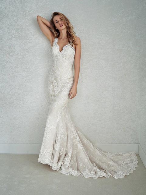 Pronovias trouwjurk maat 34/36 open rug, Kleding | Dames, Trouwkleding en Trouwaccessoires, Nieuw, Trouwjurk, Ophalen of Verzenden