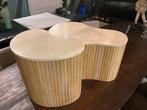 Beige Marmeren Bijzettafel Set Japandi Stijl, Ophalen, Nieuw, Overige vormen, Overige materialen