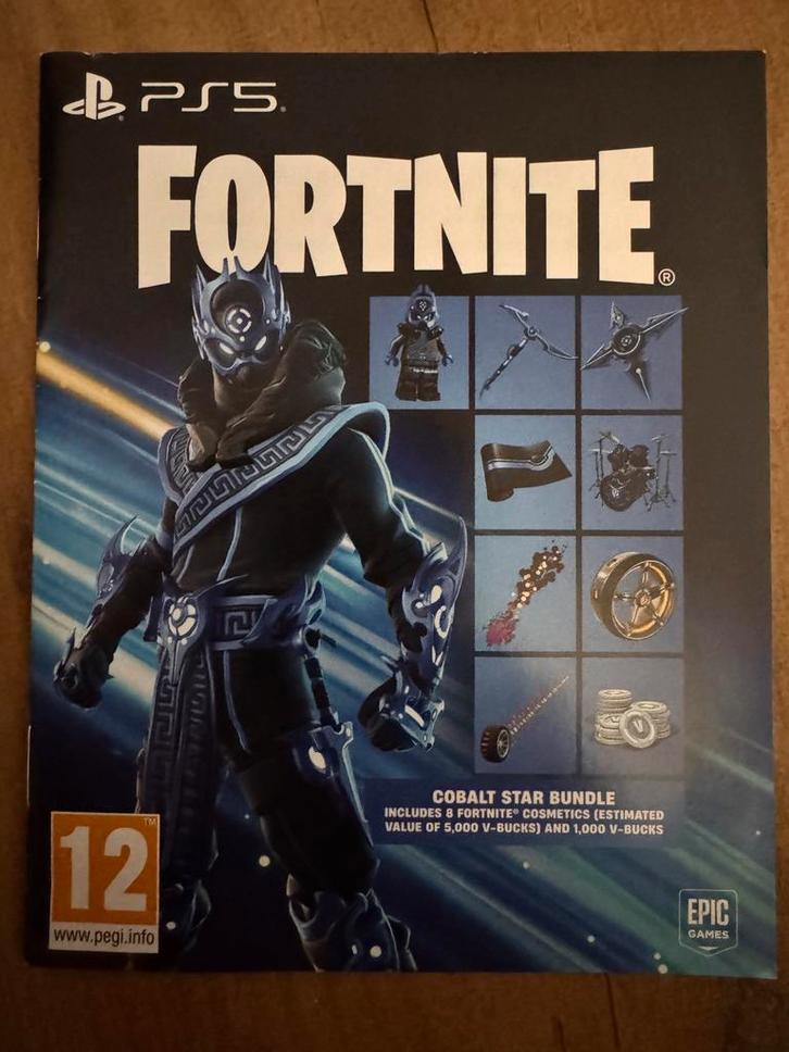 Fortnite Cobalt Scar Bundel PS5, Spelcomputers en Games, Games | Sony PlayStation 5, Nieuw, Ophalen of Verzenden