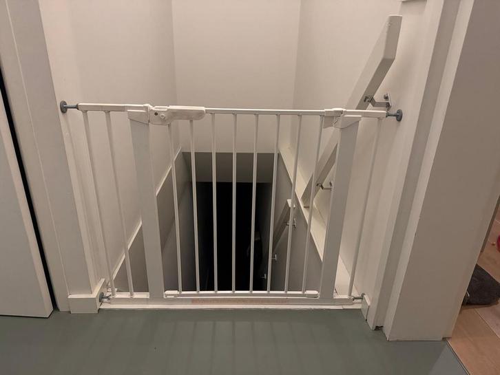 Babydan traphekje (klemhek) 70-98 cm, Kinderen en Baby's, Traphekjes, Gebruikt, Klemhekje, Metaal of IJzer, minder dan 100 cm