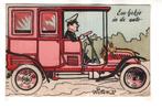 P. Wattum  2 met uitkapvenster in de auto, Verzenden, Voor 1920, Gelopen, Overige thema's