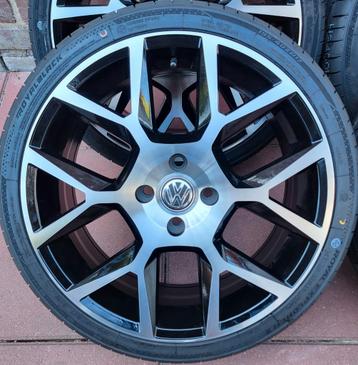 17 inch VW Up velgen met zomerbanden 4x100  beschikbaar voor biedingen