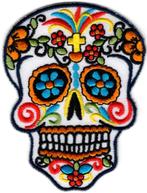 Sugar Skull stoffen opstrijk patch embleem #39, Verzamelen, Stickers, Nieuw, Overige typen, Verzenden