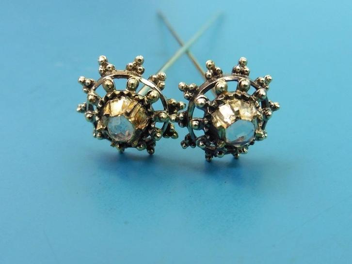 Gouden mutsspelden                                       G88, Sieraden, Tassen en Uiterlijk, Antieke sieraden, Overige typen, Goud