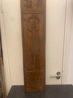 Afrikaans Houten Paneel met Hagedis, Antiek en Kunst, Ophalen of Verzenden