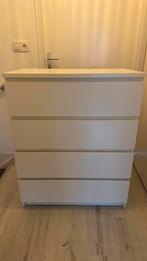 Ladekast wit, Huis en Inrichting, Kasten | Ladekasten, Ophalen, Gebruikt, 100 tot 150 cm, 50 tot 100 cm