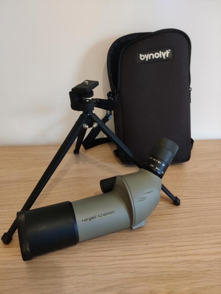 Bynolyt Target 12-60x60 telescoop, Audio, Tv en Foto, Optische apparatuur | Verrekijkers, Zo goed als nieuw, Overige typen, 20x of meer