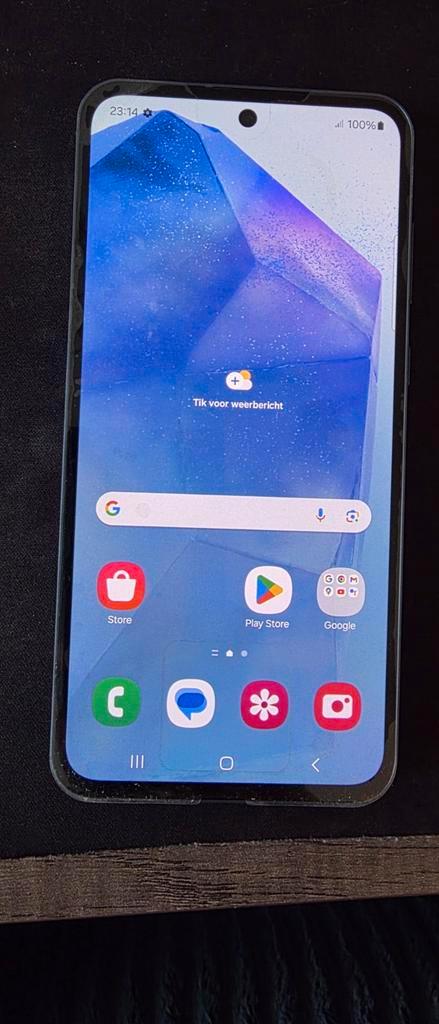 Samsung Galaxy A55 256GB Blauw - Goed!, Telecommunicatie, Mobiele telefoons | Samsung, Gebruikt, Galaxy A, 256 GB, Zonder abonnement
