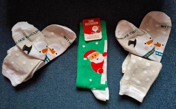 Te koop: 3 paar kerstsokken (NIEUW!) beschikbaar voor biedingen