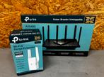 LTP-Link Wi-Fi 6 Router + Extender set - ReK4, Tp-Link, Ophalen of Verzenden, Zo goed als nieuw, X
