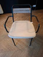 Satelliet Firenze Wood AC Terrasstoel incl zitkussen, Ophalen of Verzenden, Gebruikt, Metaal, Stapelbaar