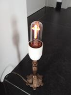 Vintage antieke lamp met lichtgevend oranje kruisje in, Antiek en Kunst, Ophalen of Verzenden