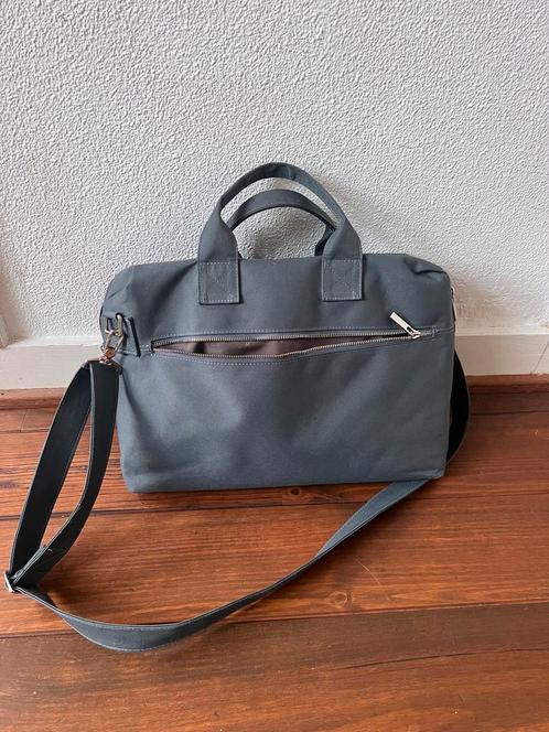 Myomy laptoptas petrol grijs/blauw, Computers en Software, Laptoptassen, Zo goed als nieuw, Ophalen of Verzenden