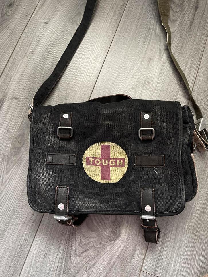 Tough Jeansmith Schoudertas 'Pukkel', Sieraden, Tassen en Uiterlijk, Tassen | Schoudertassen, Gebruikt, Overige merken, Ophalen of Verzenden
