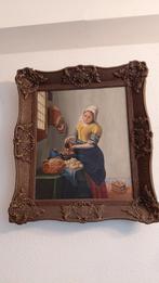 Schilderij: De Melkmeid (naar Johannes Vermeer), Antiek en Kunst, Kunst | Schilderijen | Klassiek, Ophalen