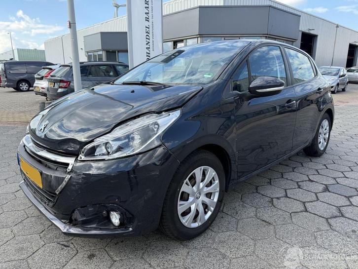 Peugeot 208 1.2 PureTech Blue Lion (bj 2018), Auto diversen, Schadeauto's, Peugeot, Handgeschakeld, Benzine, Hatchback, Zilver of Grijs