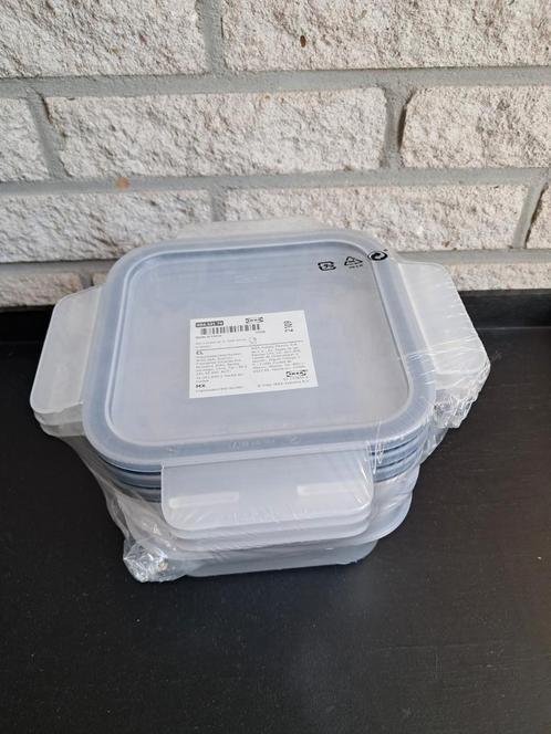 Voorraaddozen met deksels van Ikea. NIEUW., Huis en Inrichting, Keuken | Tupperware, Nieuw, Bus of Trommel, Wit, Ophalen of Verzenden