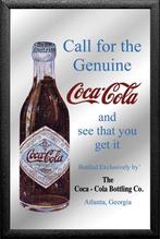 Coca Cola call the genuine reclame spiegel wanddeco deco, Verzamelen, Merken en Reclamevoorwerpen, Reclamebord, Info@deconoord.nl
