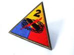 Embleem,Patch,Mouw,2e,Armoured,Tank,Division,Hell on Wheels, Verzenden, Landmacht, Amerika, Embleem of Badge