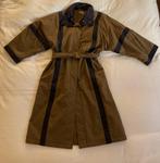 Vintage Estelle d'Ore Bruin met Blauwe banen Jas maat 42, Kleding | Dames, Jassen | Winter, Ophalen of Verzenden, Zo goed als nieuw