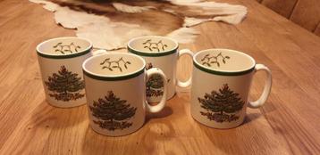 Spode christmas tree bekers mokken kerst kerstservies beschikbaar voor biedingen