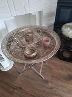 Zilveren tafel met deco, Huis en Inrichting, Ophalen, Zo goed als nieuw