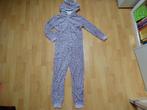 Warme Lindex lila luipaard onesie, maat 146/152 NIEUWSTAAT!, Nacht- of Onderkleding, Meisje, Lindex, Ophalen of Verzenden