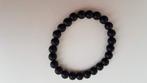 Armband van shungite kralen, Overige materialen, Verzenden, Zwart, Nieuw