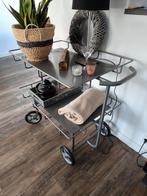 Ouderwetse hotel trolley van staal, Metaal of Aluminium, Ophalen of Verzenden, 75 cm of meer, 60 cm of meer