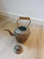 Antieke retro vintags koffie thee kan brons, Ophalen of Verzenden