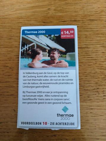 Kortingsbon voor Thermae 2000, 14,50 korting p.p. beschikbaar voor biedingen