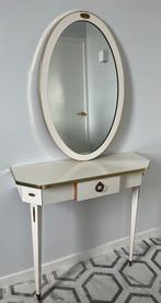 Uniek vintage kaptafeltje met spiegel, Huis en Inrichting, Ophalen, Vintage, 50 tot 100 cm, Zo goed als nieuw