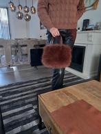 Bruine Nep Bont Tas, Sieraden, Tassen en Uiterlijk, Tassen | Damestassen, Ophalen, Zo goed als nieuw, Bruin, Handtas