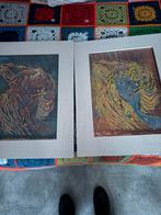 Linoleum afdruk, Ophalen