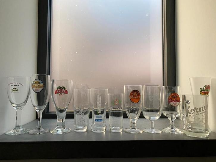 11 verschillende Grolsch bierglazen, Verzamelen, Biermerken, Zo goed als nieuw, Glas of Glazen, Grolsch, Ophalen of Verzenden
