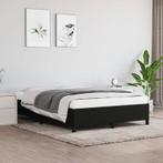 Nieuwe vidaXL Bedframe zonder matras stof zwart 140x200 cm, Zwart, 200 cm, Nieuw, Tweepersoons