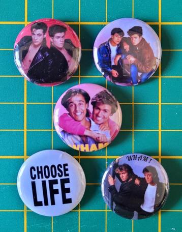 Wham! buttons (2) beschikbaar voor biedingen