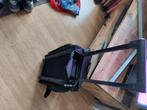 1 zwarte reis tas draagbaar en verrydbaar, Uitschuifbare handgreep, 30 cm of meer, Zwart, Ophalen of Verzenden