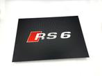 Reclamebord Audi RS6 logo embleem, groot 40x57cm aluminium, Ophalen of Verzenden, Nieuw, Reclamebord