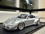1:18 Porsche 911 (997) RWB Rauh-Welt zilver Ignition IG3246, Hobby en Vrije tijd, Modelauto's | 1:18, Overige merken, Ignition Models